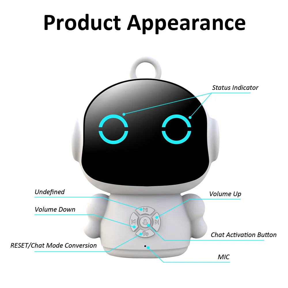 Smart AI Robot WiFi Early Education Voice Interactive Learn Companion