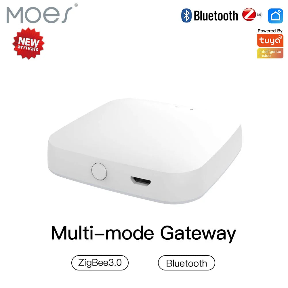 MOES Multi Mode Smart Gateway ZigBee WiFi Bluetooth Mesh Hub
